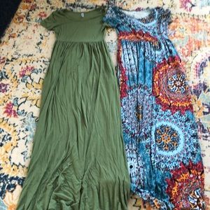 2 dresses each worn once sizes small